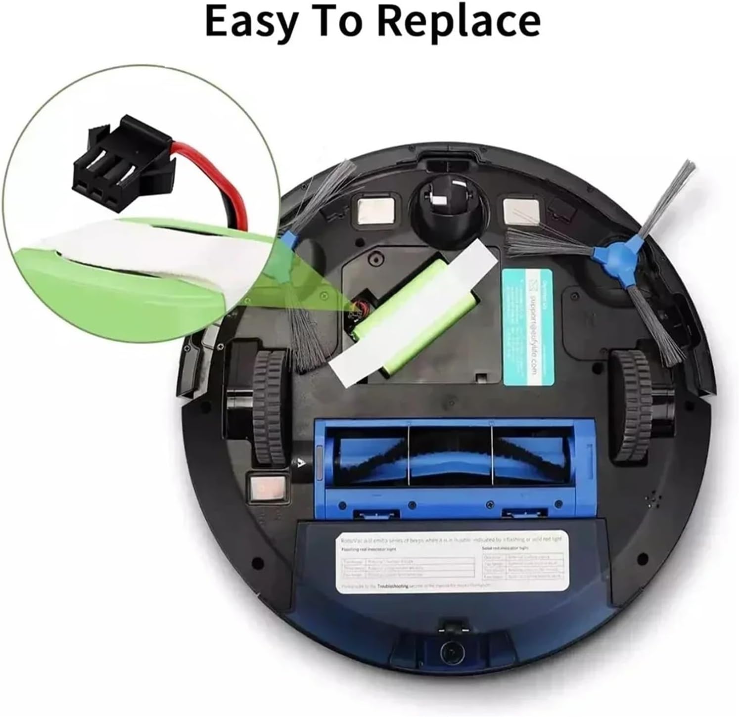 14.4V 4000mAh Battery，Compatible for Eufy RoboVac 15C 15T 25C 30 30C 35C MAX G10 G15 G20 G30 Hybrid Edge，Robot Vacuum Cleaner Accessories(14.4V 2600mAh)