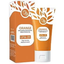 Purifying Exfoliating Gel, Orange Exfoliating Brightening Gel, Moisturizing Smoothing Tighten Pores, Brightening Skin 1pc, 100g
