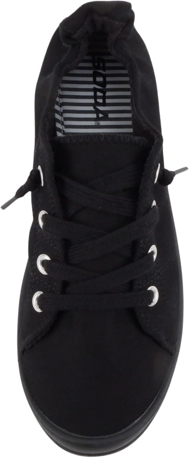 Soda Flat Women Shoes Linen Canvas Slip On Sneakers Lace Up Style Loafers Zig-S - Image 5