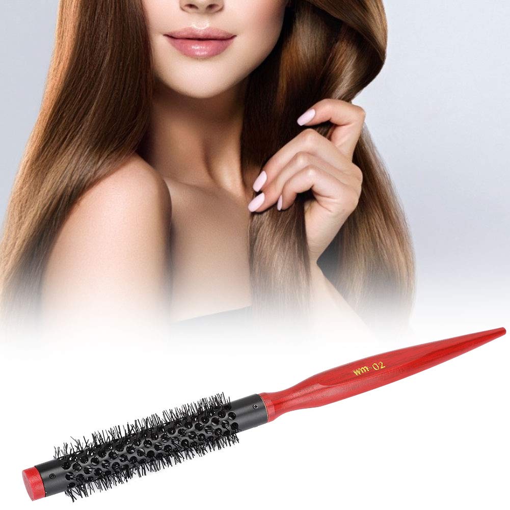 Cepillo de Pelo Enrollado Antiestático, Cepillo de Pelo Redondo Pequeño, Peine Redondo Portátil, Accesorio de Herramienta de Peluquería de Salón Profesional Antiestático para Rizar el(#2)