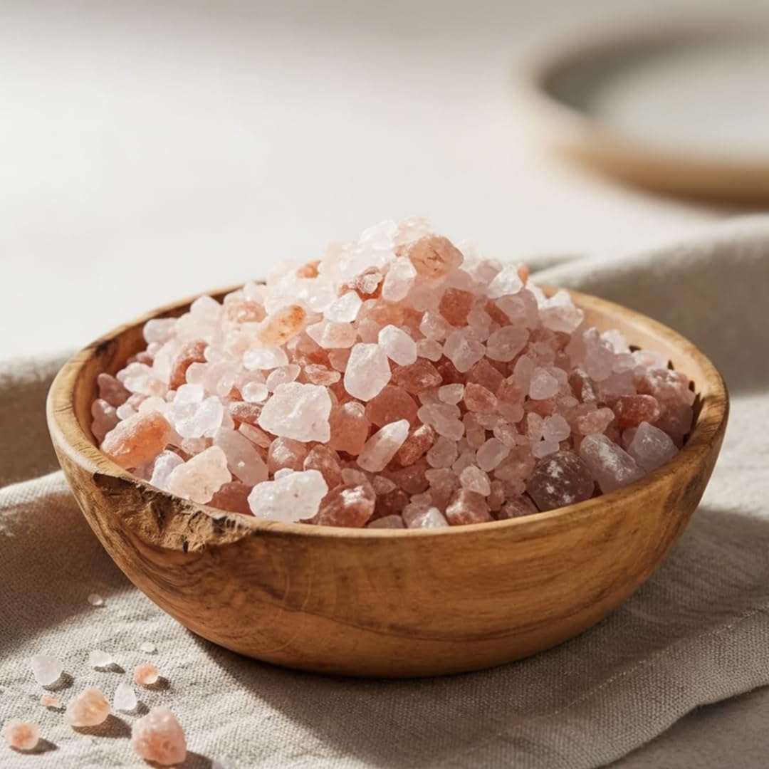 Plus Value Pink Himalayan Vastu Salt in Wooden Bowl for Positive Home & Office Vibrations-picture-23