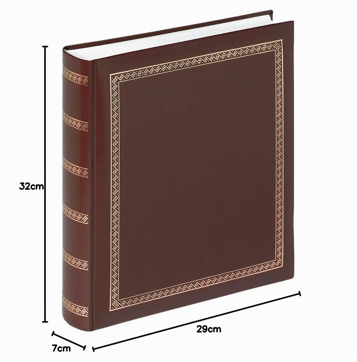 walther design Fotoalbum braun 29 x 32 cm Kunstleder mit Prägung, Das schicke Dicke MX-101-P – Ansicht 5