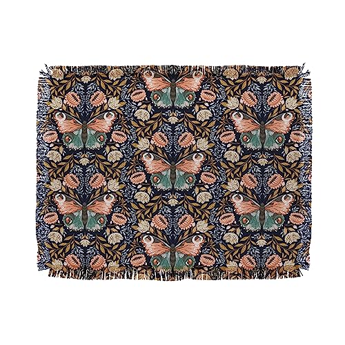 DENY Designs Manta Tejida, Doble Capa, 50 x 46 Pulgadas, diseño de Mariposa Inspirada en Avenie Morris