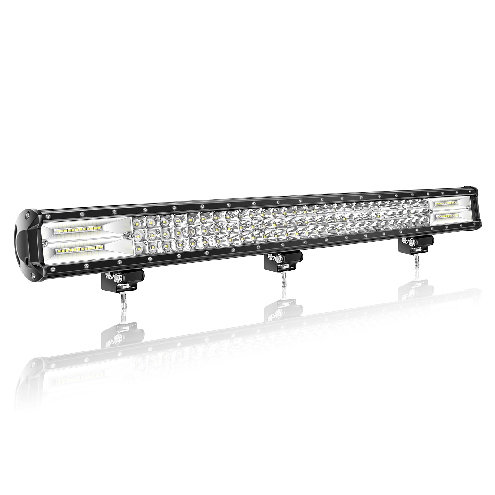 Willpower 15 Inch 216W Led Light Bar Spot Flood Combo Beam Led Bar 12V 24V Fog Work Lamps Driving Lights for 4x4 Offroad Truck Tractor Boat Car ATV UTV SUV — view 11