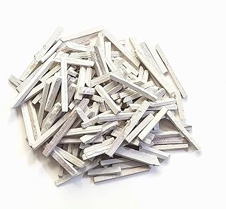 Natural White Crunchy Slate Pencils Tukda/Crumbs - 200 Grams