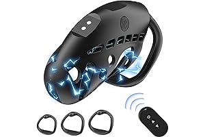 Electric Male Chastity Device with Electric Shock and Remote Control