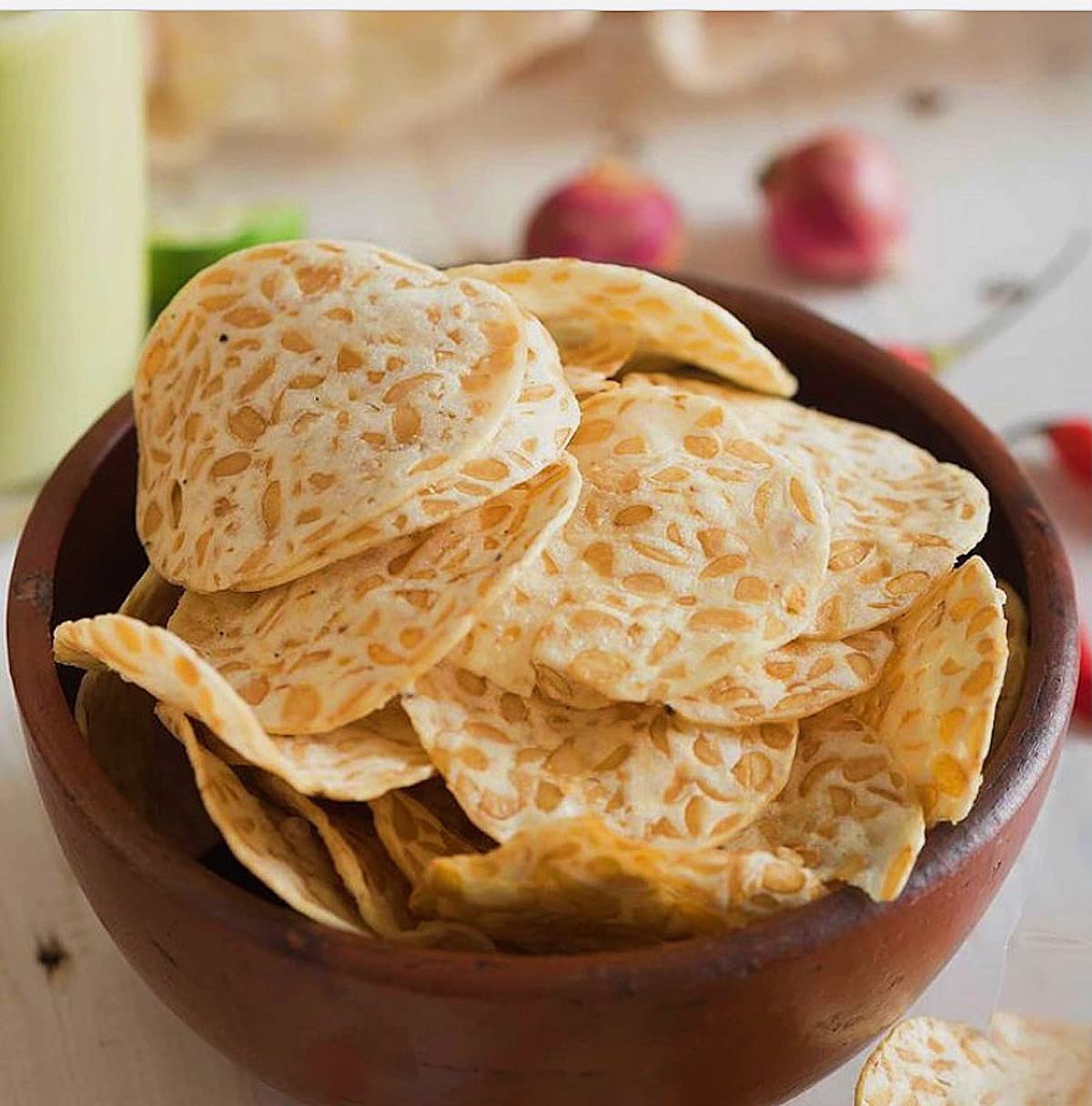 Tempeh ChipsProtein Chips ( Himalayan Salt & Pepper seasoning) , 100g