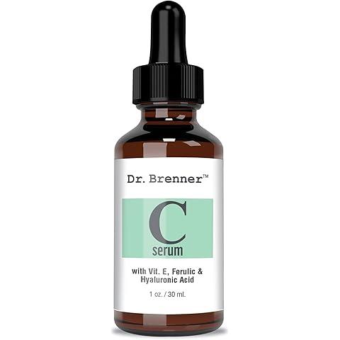 Vitamin C Serum for Face with 20 L-ascorbic Acid, Ferulic Acid, Vitamin E and Hyalu...