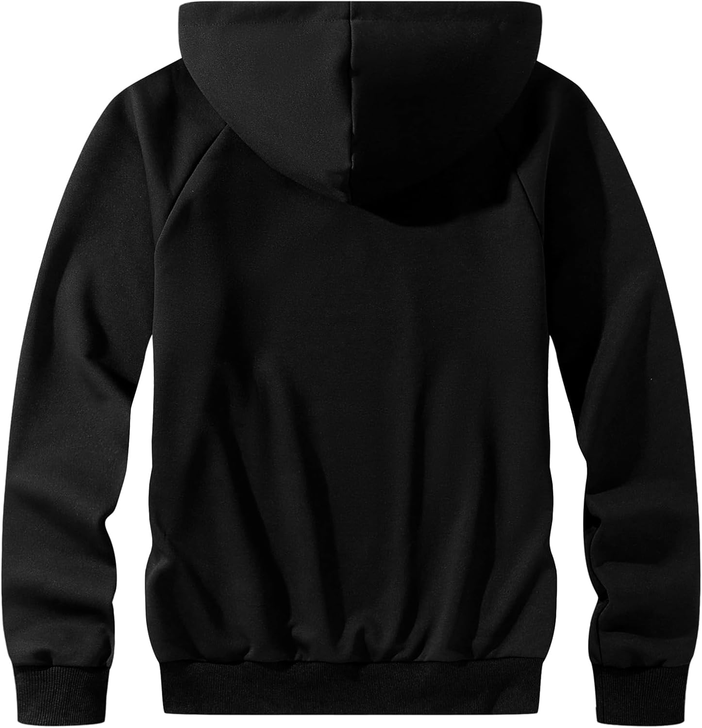 JMIERR Mens Hoodies Sweatshirt Casual Ribbed V-stitch Neckline Solid Drawstring Pullover Sweatshirts 2025 Fall Fasion - Image 8