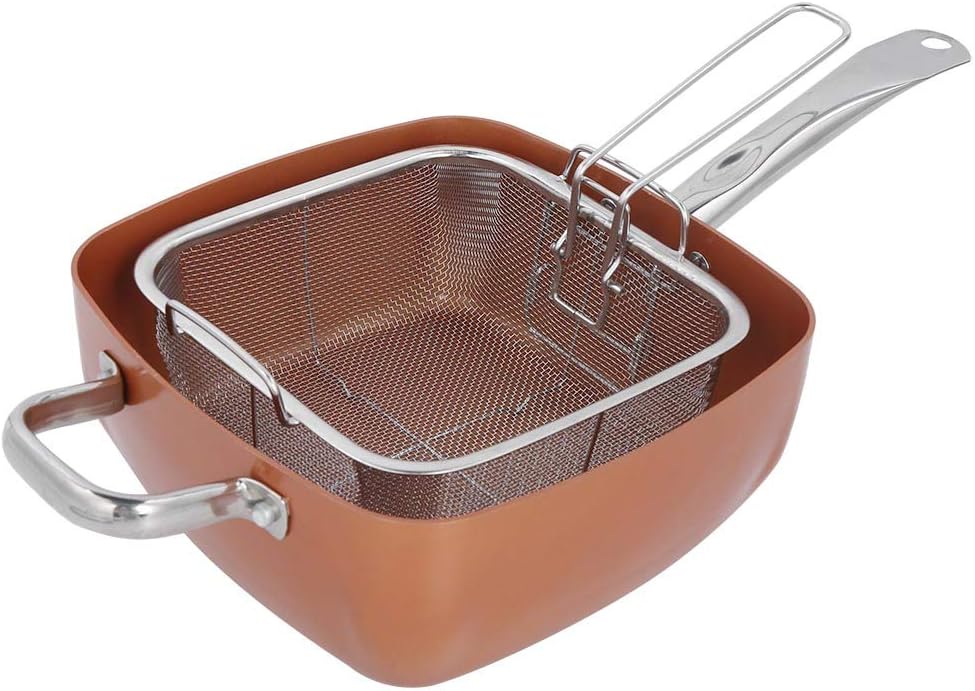 4Pcs/Set Stainless Saucepan, 6 Quart Non-stick Frying Pan Steaming Pan Stew Pot, Multifunctional Square Pan Kitchen Supplies with Tempered Glass Lid Multipurpose Use for Home Kitchen or Restaurant