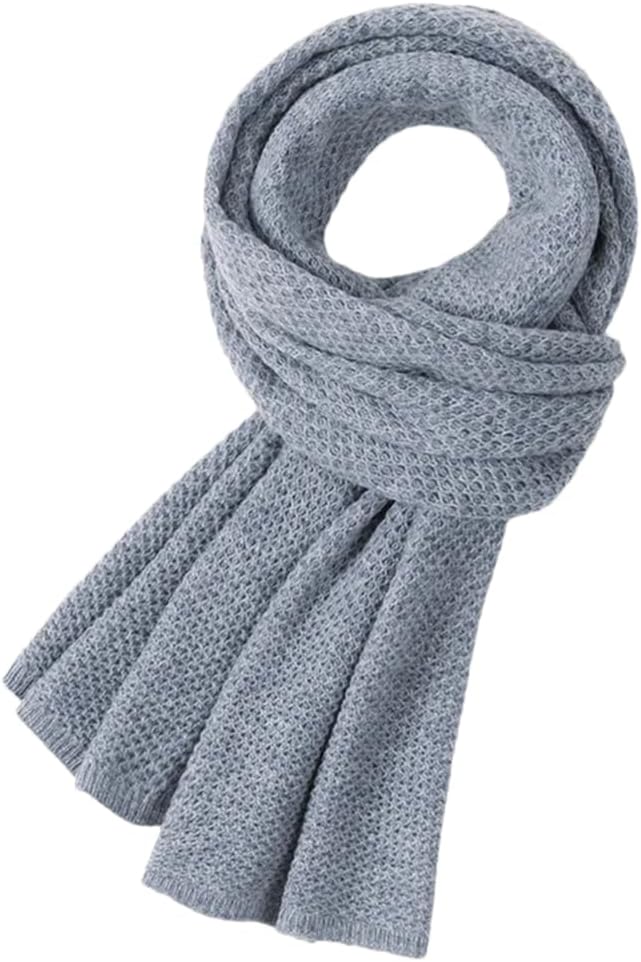 Bciopll Women Wool Scarf For Autumn/Winter Solid Wool Wraps Shawls Winter Warm Muffler Soft Shawl