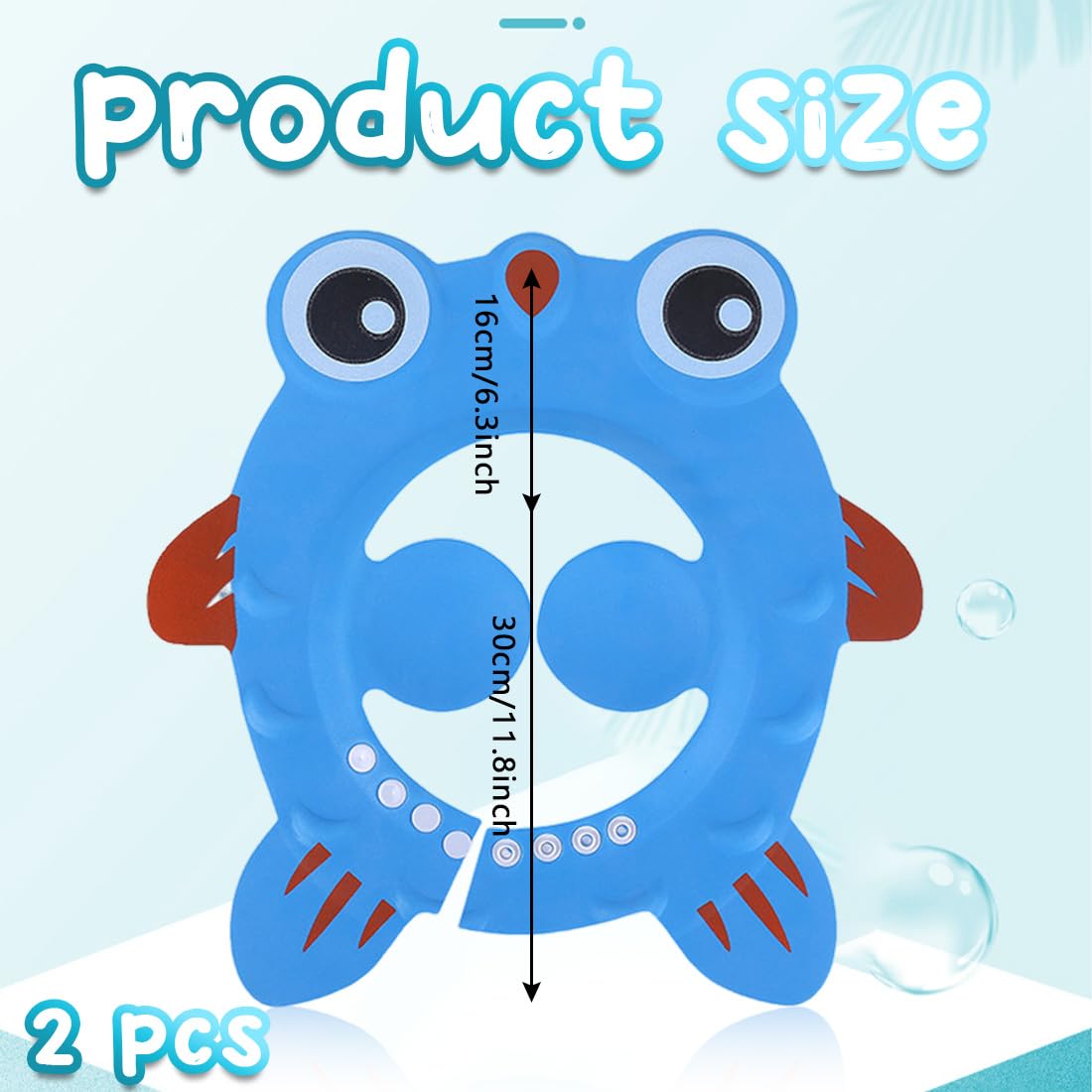 2 Pezzi Cappello Doccia Neonato, Cuffia Da Doccia Bambino Regolabile Visiera Cuffia Da Bagno,Cappello Da Bagno Bebe,Cappello Da Bagno Per Bambini Protezione Degli Occhi E Viso Shampoo