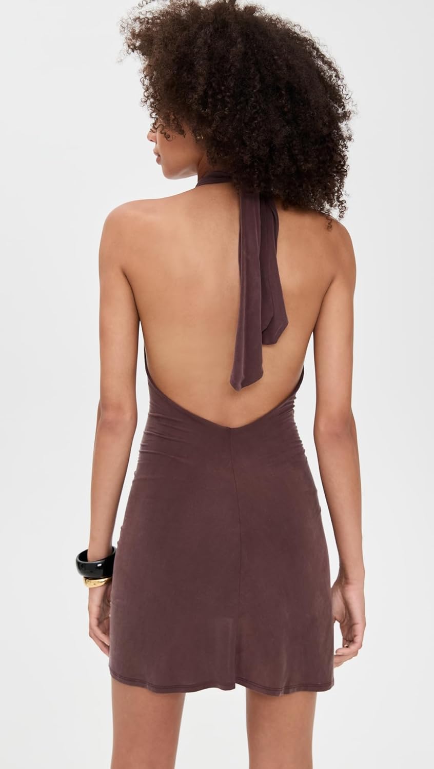 Peachy Den Women's Kylie Halter Knot Dress - Image 3