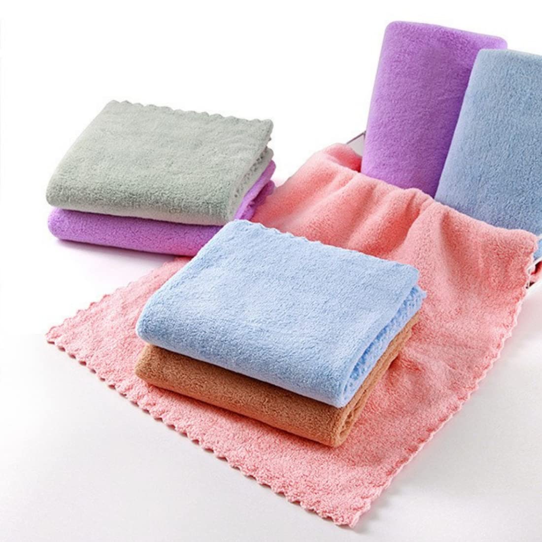 CRUMPLED Microfiber Towel for Face & Hands 6 microfiber face towel