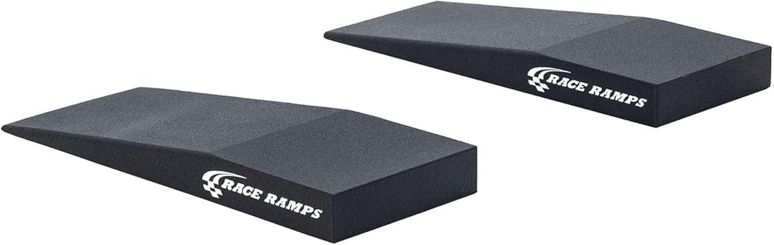 Race Ramps Trak-Jax Car Lift Ramps for Low Profile Vehicles, Lightweight and Durable, Ideal for Tire Changes and Auto-Cross, RR-TJ, Black