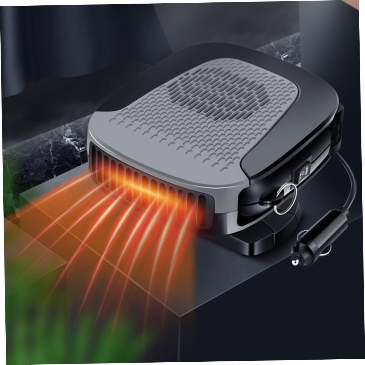 Riscaldatore per Auto 12V Portatile Sbrinatore Rapido, Ventilatore Riscaldante Compatto in Plastica per Riscaldamento Interno Veicolo e Rimozione Neve Invernale