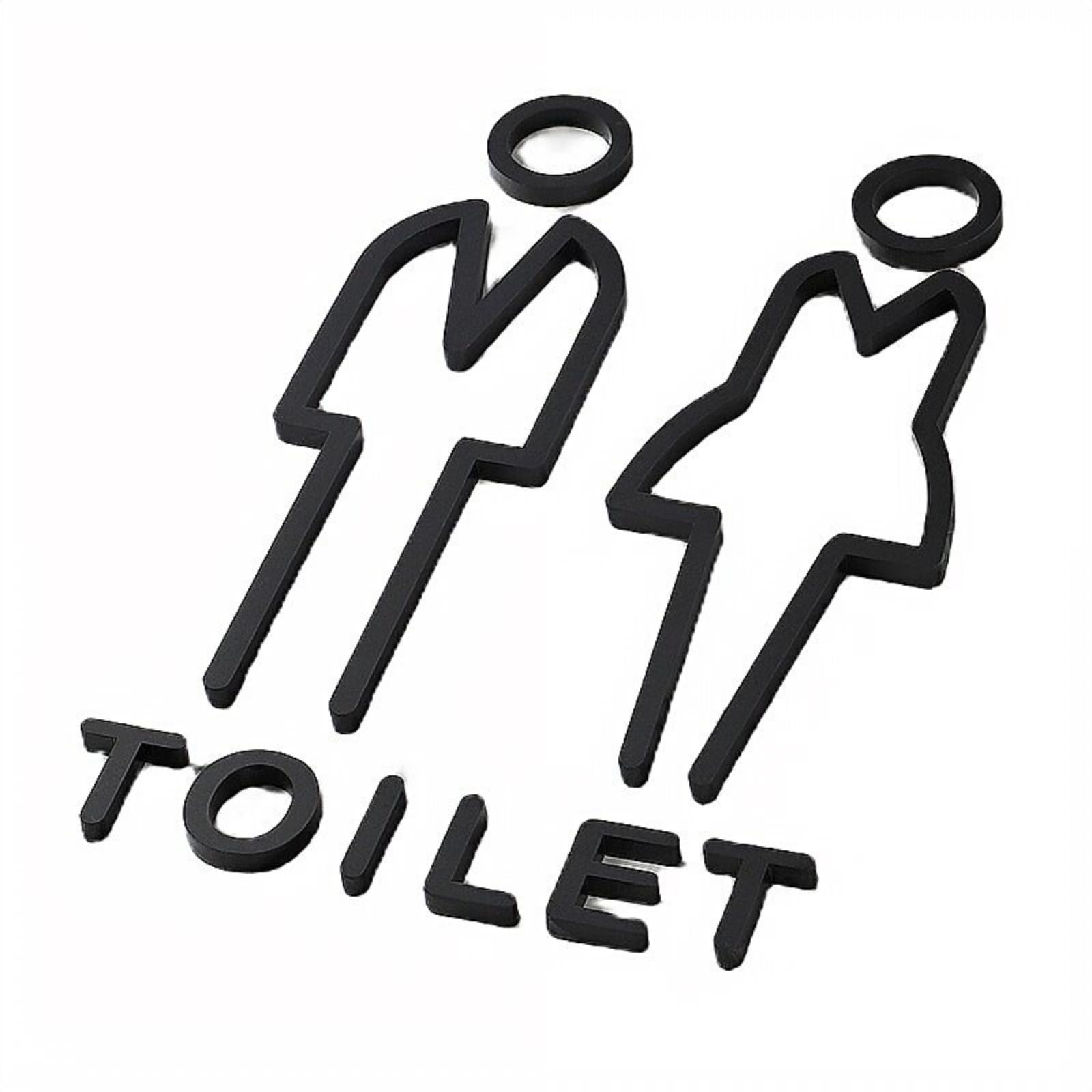 Amazon | トイレサイン ピクトグラム トイレ お手洗い プレート 標識  