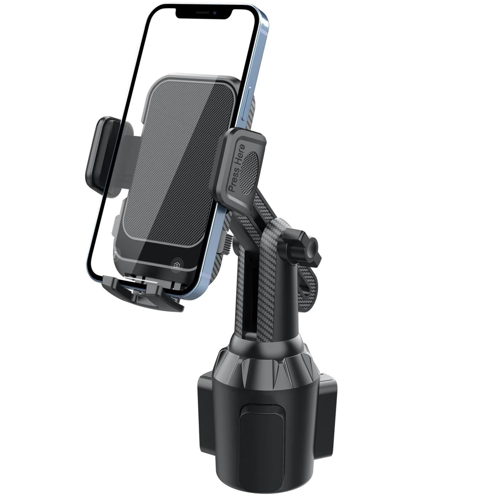 RENJJPBO Universal Car Cup Phone Holder Cellphone Mount Stand for Mobile Cell Phones Adjustable Car Cup Phone Mount