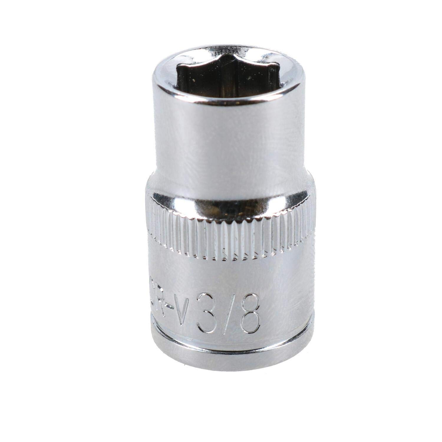 Ab Tools 3/8" Imperial 6 Point 3/8" Drive Shallow Socket Sae Af Chrome Vanadium Steel