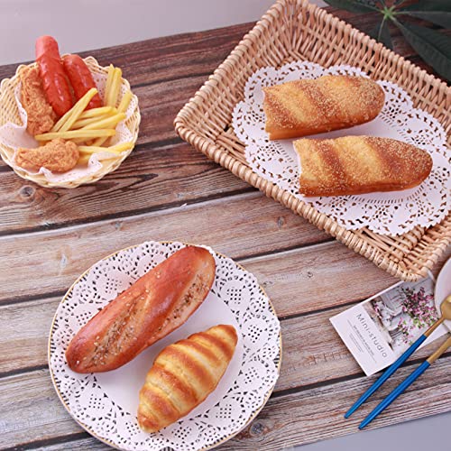 Napperon dentelle papier rond Sliverdew pour buffet de fête - 4