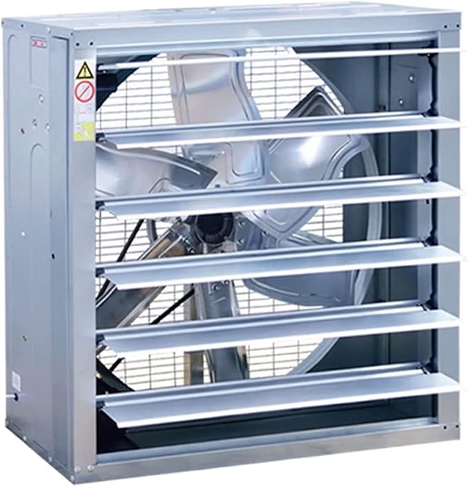 Ventilateur D'extraction Mural 500 Mm - Puissant, Pour Air Vicié Ou Renouvellement D'air