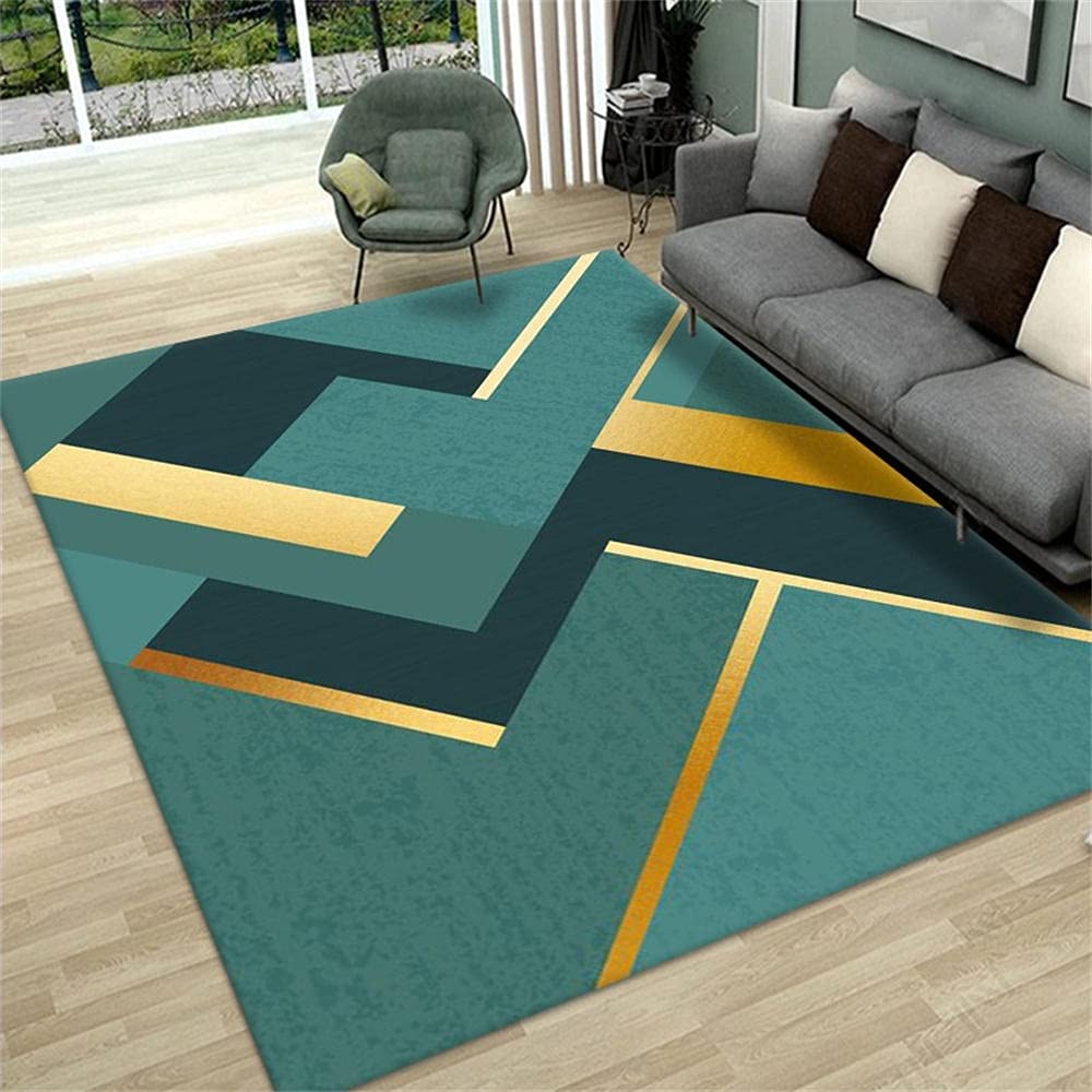 Tapis de jeu bébé et salon tapis extérieur terrasse vert lavable en machine pour toute la famille