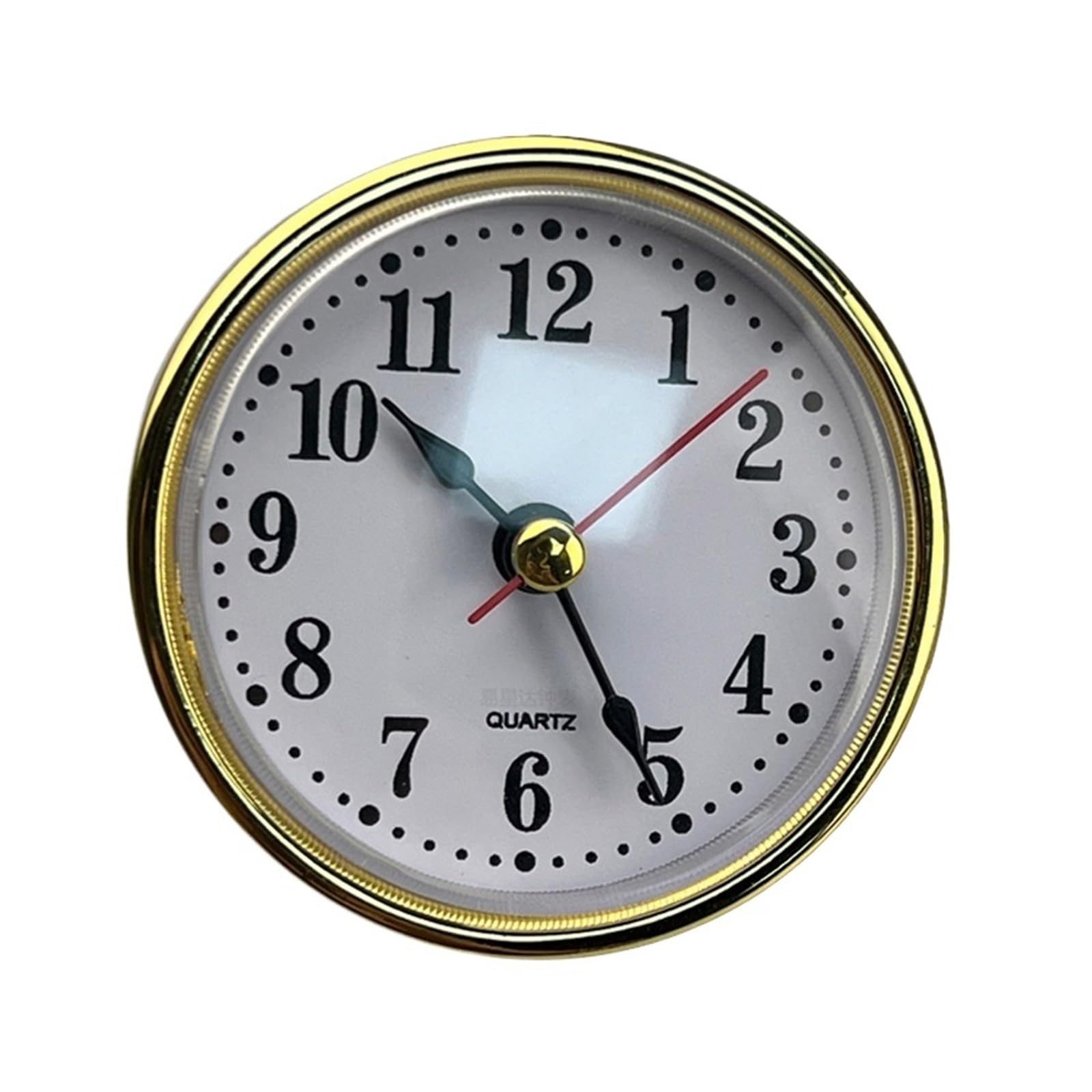 HVSYVVSRL Classic Clock Craft Quartz Movement Dia.65mm Round Clocks Insert Roman Number Little Arabic Numbers Wall Decor Quiet Operation(1)