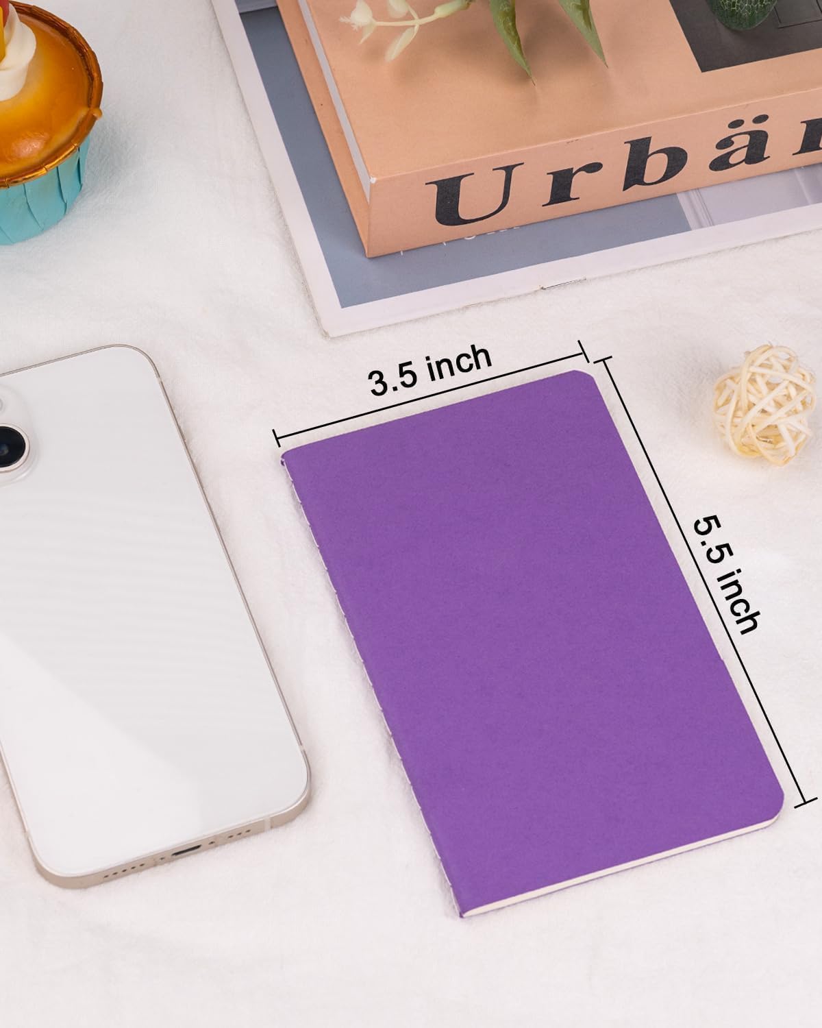 Gwybkq Cuadernos pequeños a rayas a granel, paquete de 120 mini blocs de notas de bolsillo, libros de cubierta colorida para niños, estudiantes, regalos a granel de 3.5 x 5.5 pulgadas, 30 hojas/60