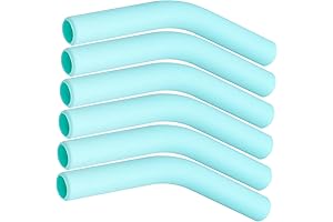 Reusable Silicone Metal Straw Tips Standard 5/16 Inches Thickness - Pack of 6