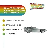 Apribottiglie magnetico Delorean con licenza ufficiale Ritorno al futuro, da collezione, magnete in metallo per frigorifero, 144 x 33,5 mm - 5