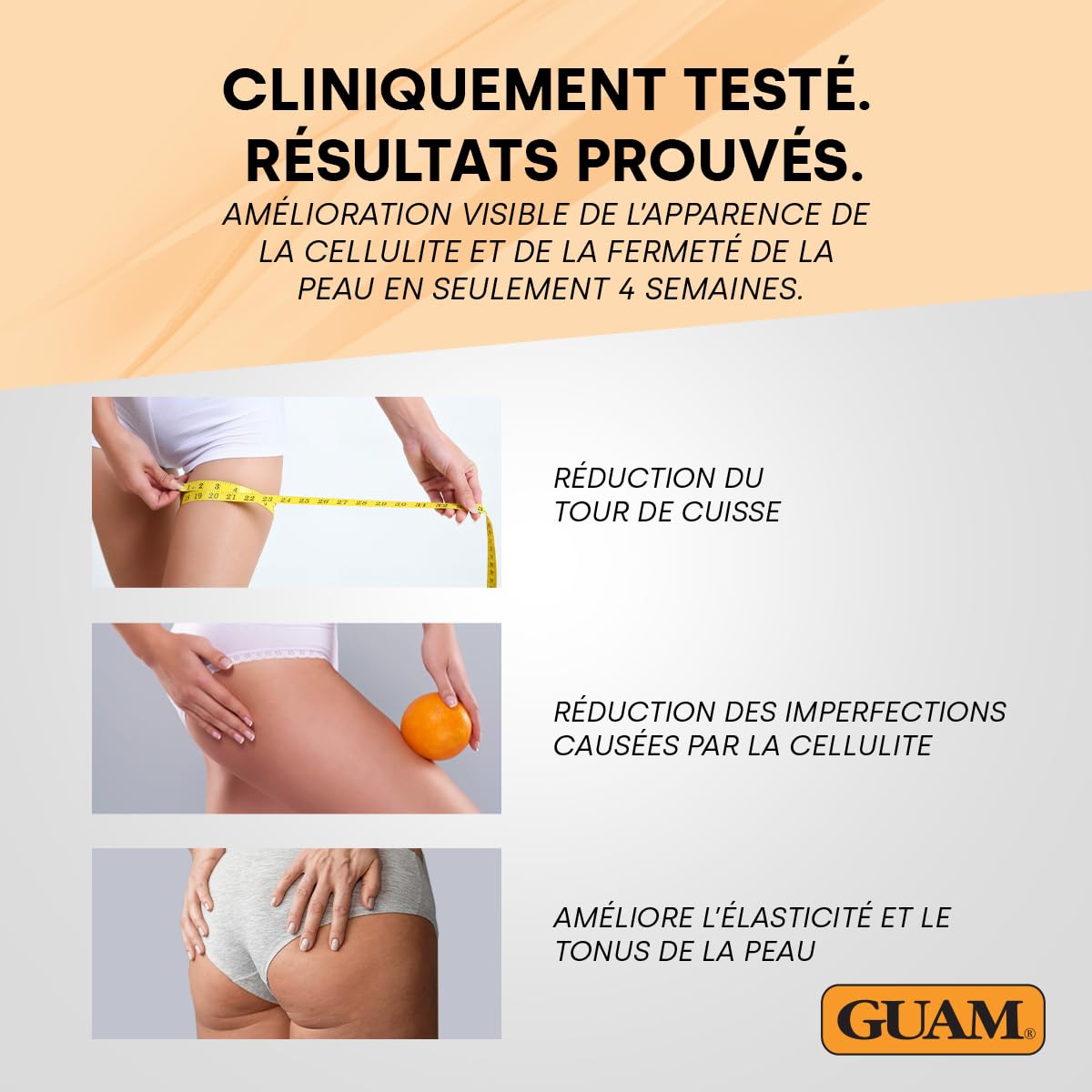 Guam Boue d’Algues Anti-Cellulite - 1kg Masque Corps Chauffant Pour Cuisses et Fesses - Soin Raffermissant Anti-Capiton - Réduit l’Aspect Peau d’Orange - Fermeté Renforcée et Lissage Visibles