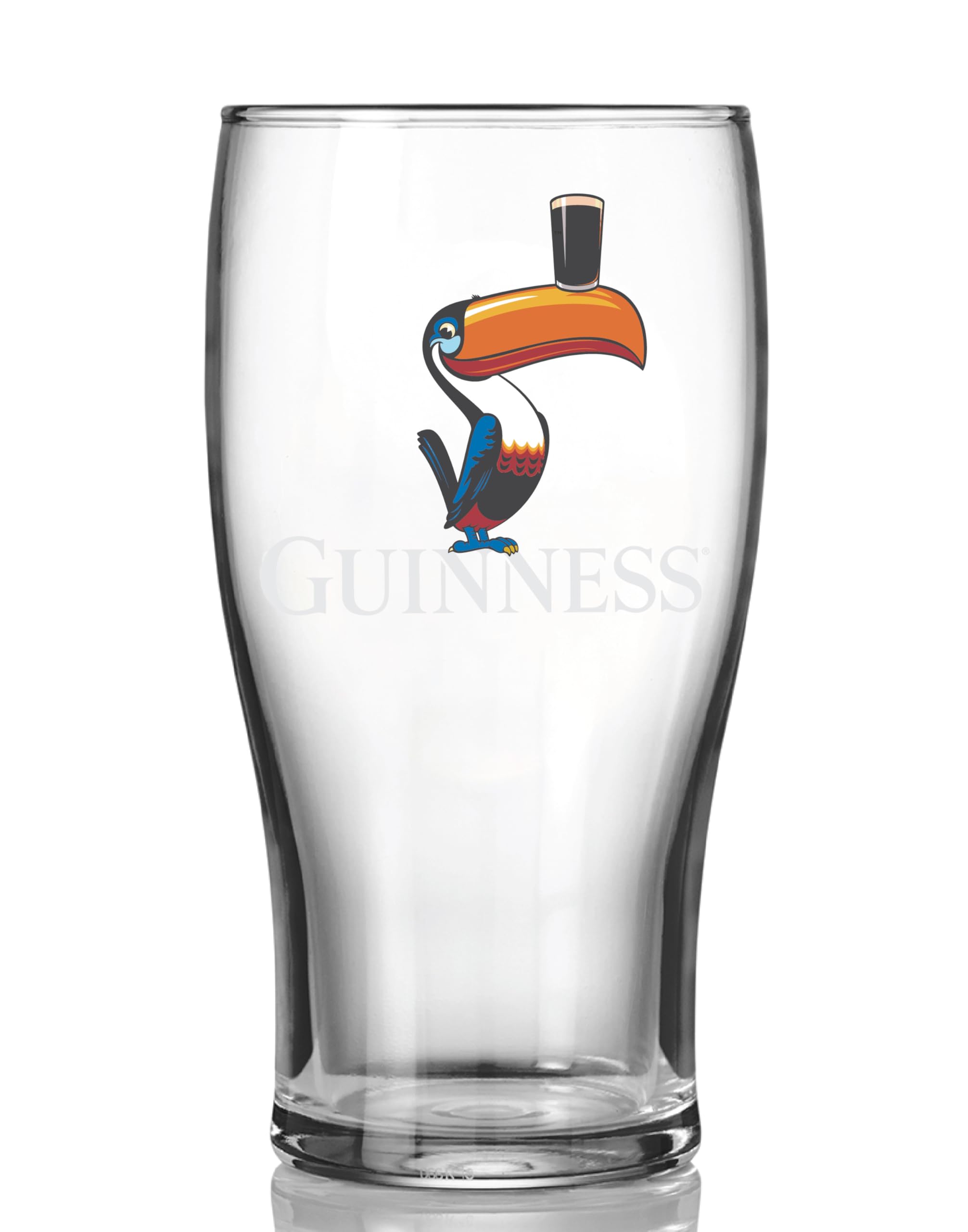 GuinnessToucan Pint Glass, Single Glass | 20oz Pints Drinking Cup | Thick Beer Glasses Beer 20 oz Beer Can Glass