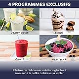 Ninja CREAMi Deluxe Machine a glace et sorbetière, 2 bacs, 10 fonctions, crème glacée, yaourts glacés, des milkshakes, des slush, Pièces amovibles lavables au lave-vaisselle, Stone/Or NC502EUSTGD - 6
