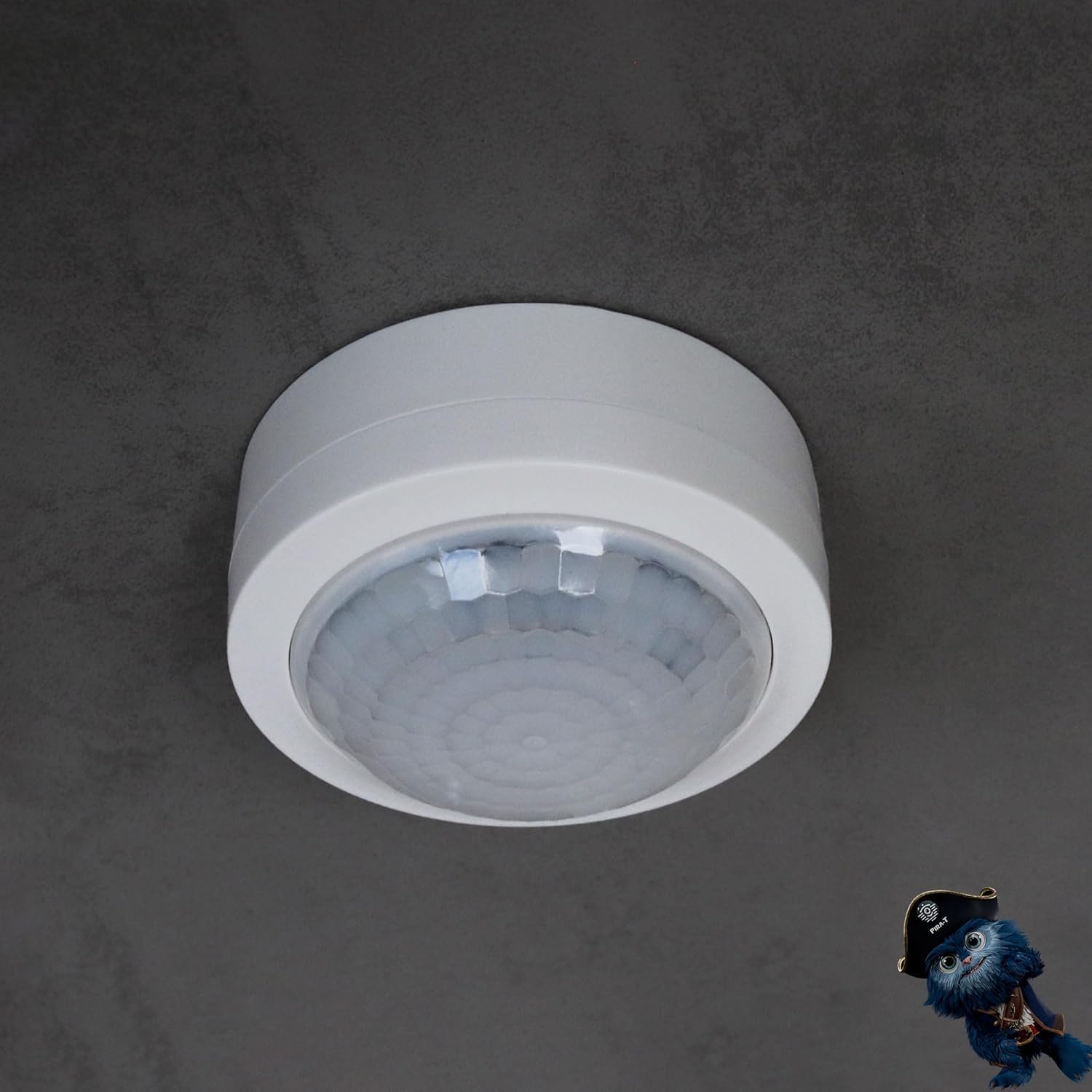 Theben 1030203 PIRA T8 AP détecteur de présence PIR 360° 8 m Plafond