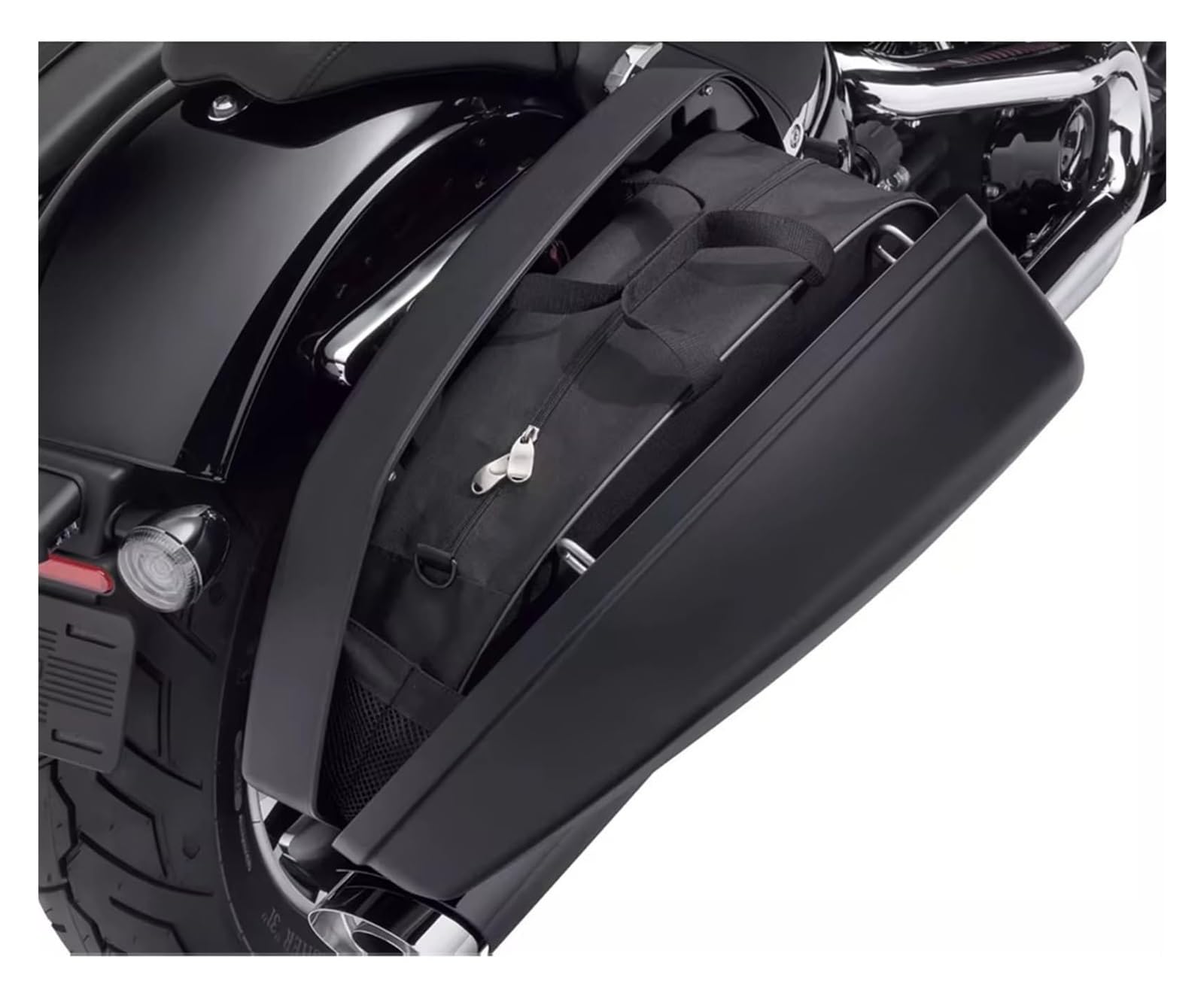 Moto Paraurti Borsa per FLSB per Softail per Sport per Glide per 18-Up per FXLRST per Low 2022 Borsa da Sella Rigida Tour Pack con Fodere Morbide
