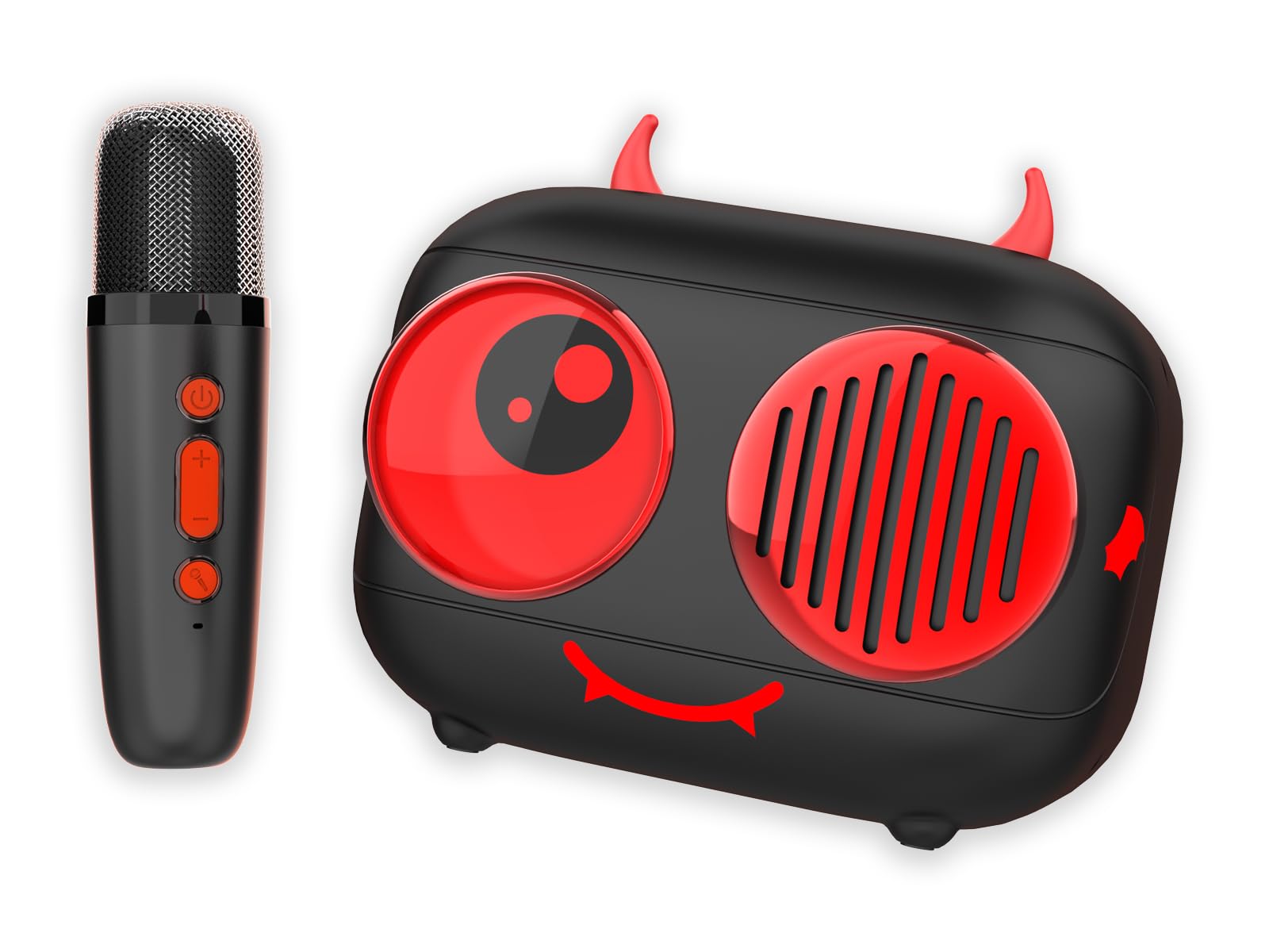 Enceinte karaoke Bluetooth CGV Diablo micro sans fil rechargeable compatible smartphone tablette - 4