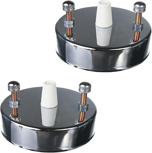 Vista 6 de Bettomshin Juego de 2 toldos de candelabro, 3.1x0.8 in3.15 x 0.79 pulgadas (profundidad x altura), iluminación de techo retro de hierro, kit