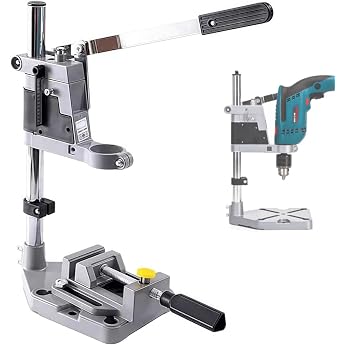 Precise Drill Stand with Adjustable Height and Flat Jaw Pliers for Precise Drilling Drill Stand Stand for Drill Ideal for Stand Drills and Stand Drills