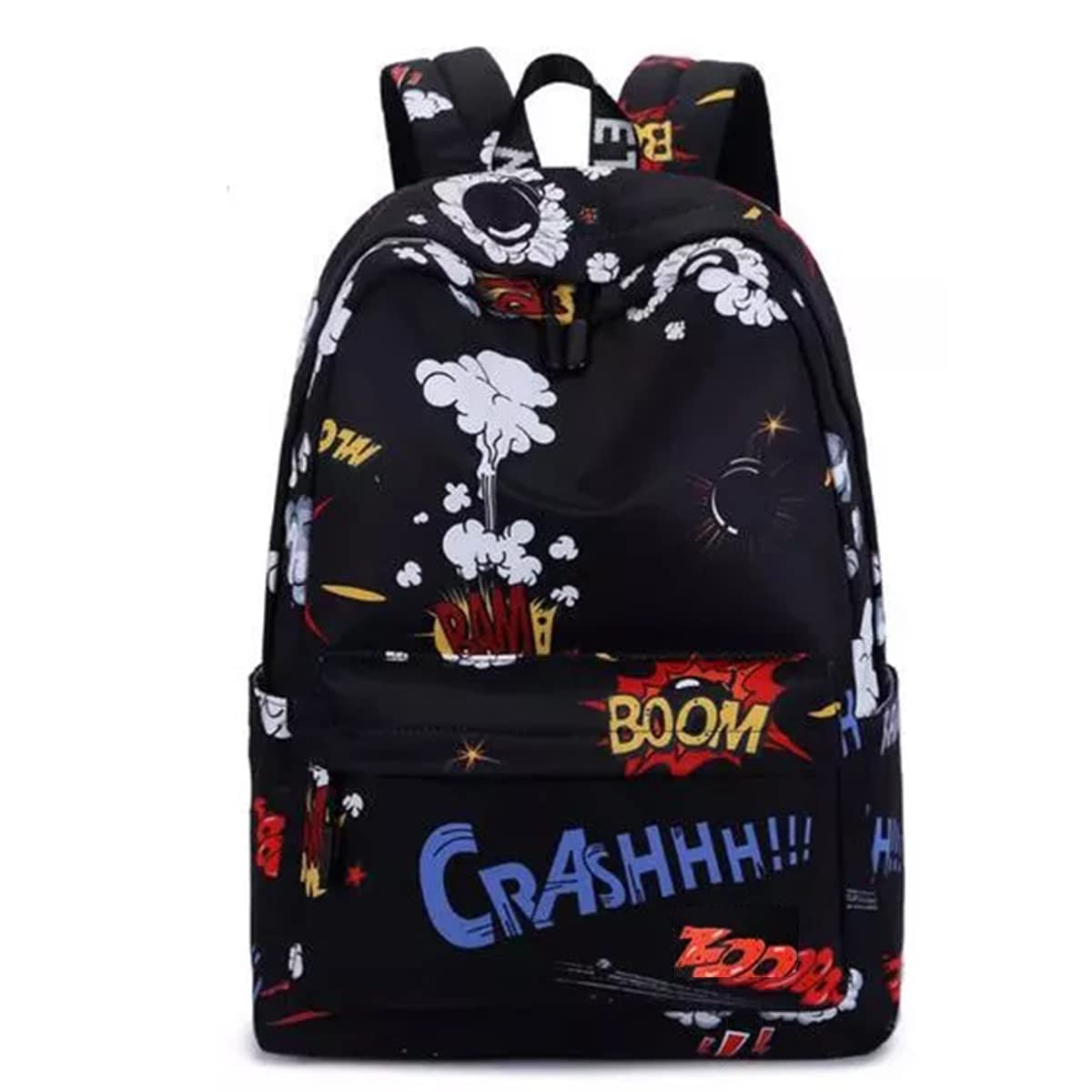 TYPIFY Polyester Pink Printed Waterproof Preppy Style Women's Backpack
