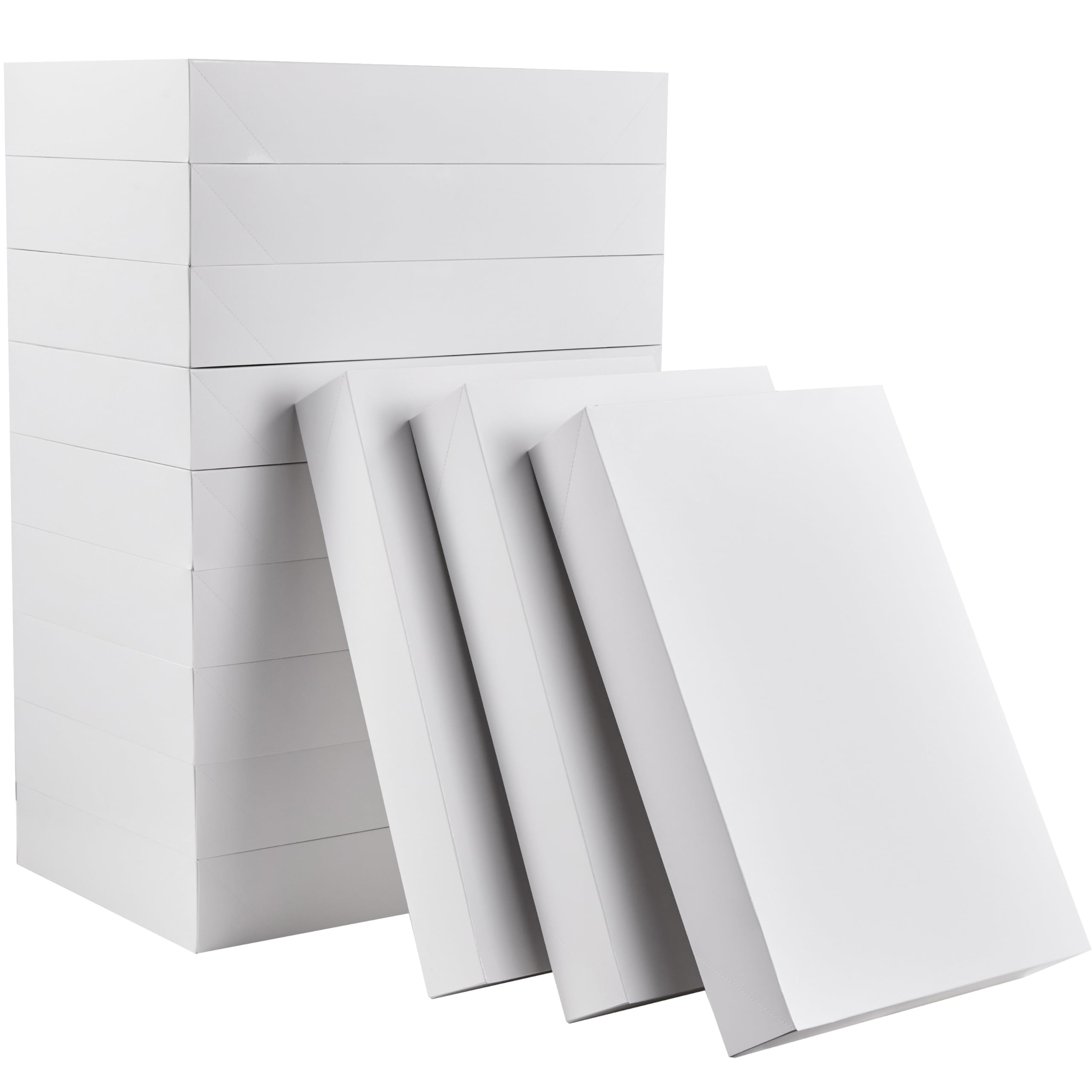 SUNCOLOR 12 Pack Extra Large White Gift Boxes with Lids for Presents