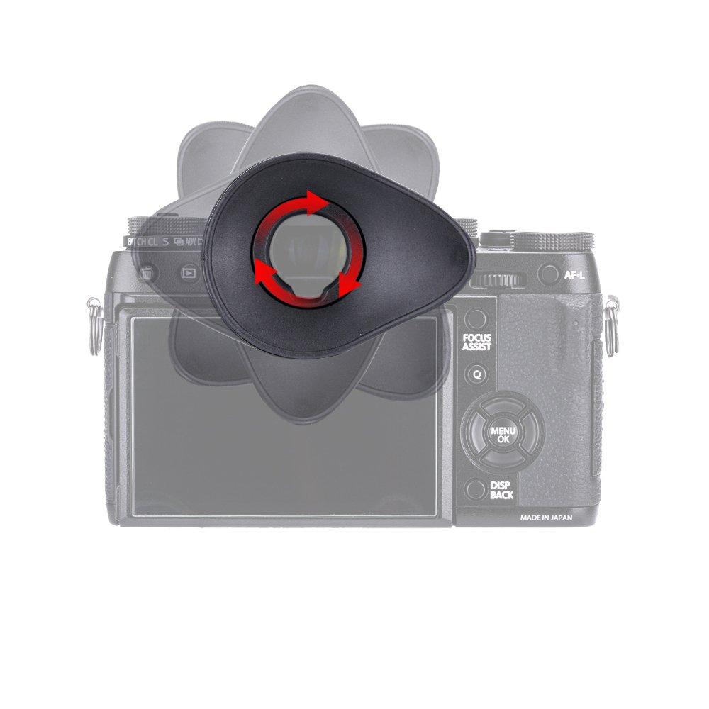 KIWIFOTOS KE-XTL Oculare Per Fujifilm X-H2S X-T5 X-T4 X-T3 X-T2 E GFX