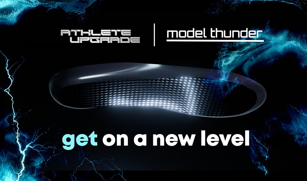 Solette in fibra di carbonio - per sport - athlete upgrade® model thunder (M (EU 40-43))