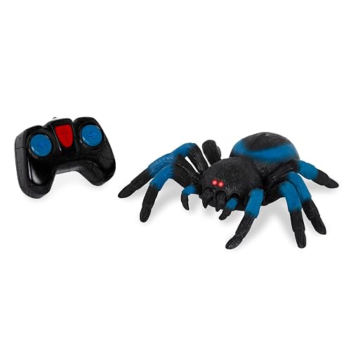Terra by Battat Remote Control Spider, LED Eyes, 360 Spin,