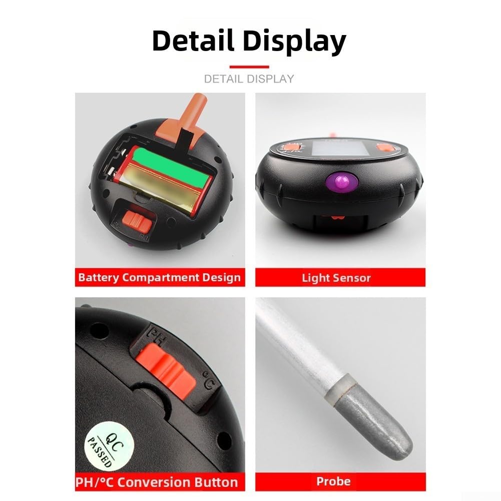 Testeur de sol pH humidité lumière TA8672 rotatif (TA8672)