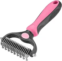Ancinho de cuidados para animais de estimação – Ferramenta de remoção de pelos dupla-face, ancinho de subpelo para cães e gatos, escova extralarga e pente deshedder para cabelos longos, reduz a queda