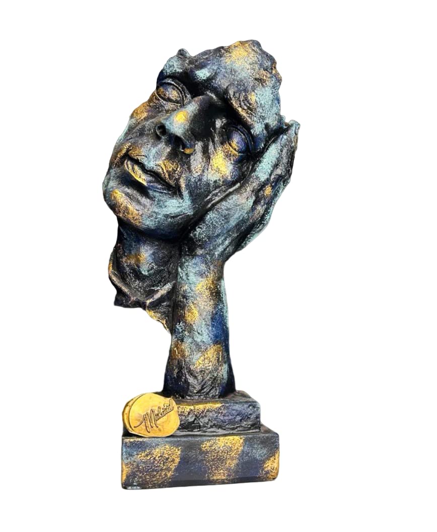 Non parlare male, non vedere male, non sentire male (13 pollici, busto, saggio, statua, scultura, fatto a mano, artigianato, regalo ) Mukemel Designs (vedi nessun male) (non ascoltare il male)
