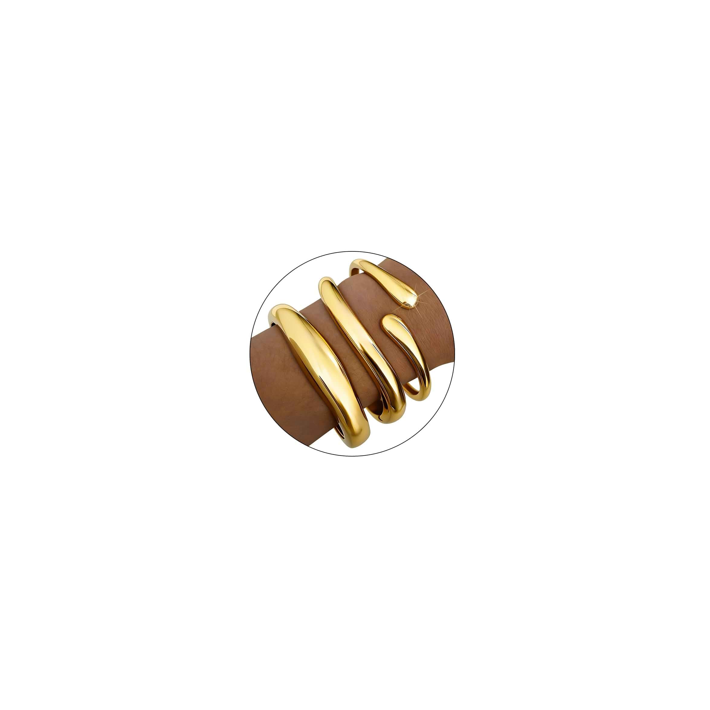 Chunky Gold Bangles for Women, 14k Gold Plated Twisted Hinged Stackable Bangle Bracelet Set, Trendy Cuff Bracelet Stack Fashion Jewelry Gifts