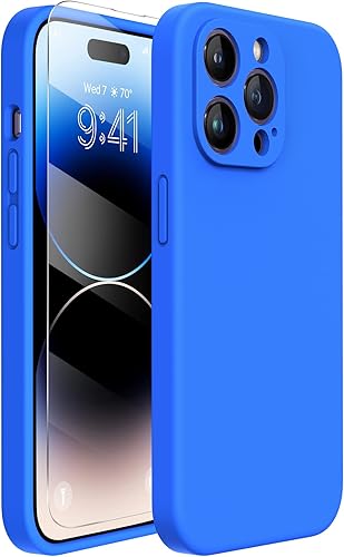 Miniatura 76 de Miracase - Funda diseñada para iPhone 11 con protector de pantalla, funda de goma de silicona líquida, protección total contra caídas y a prueba