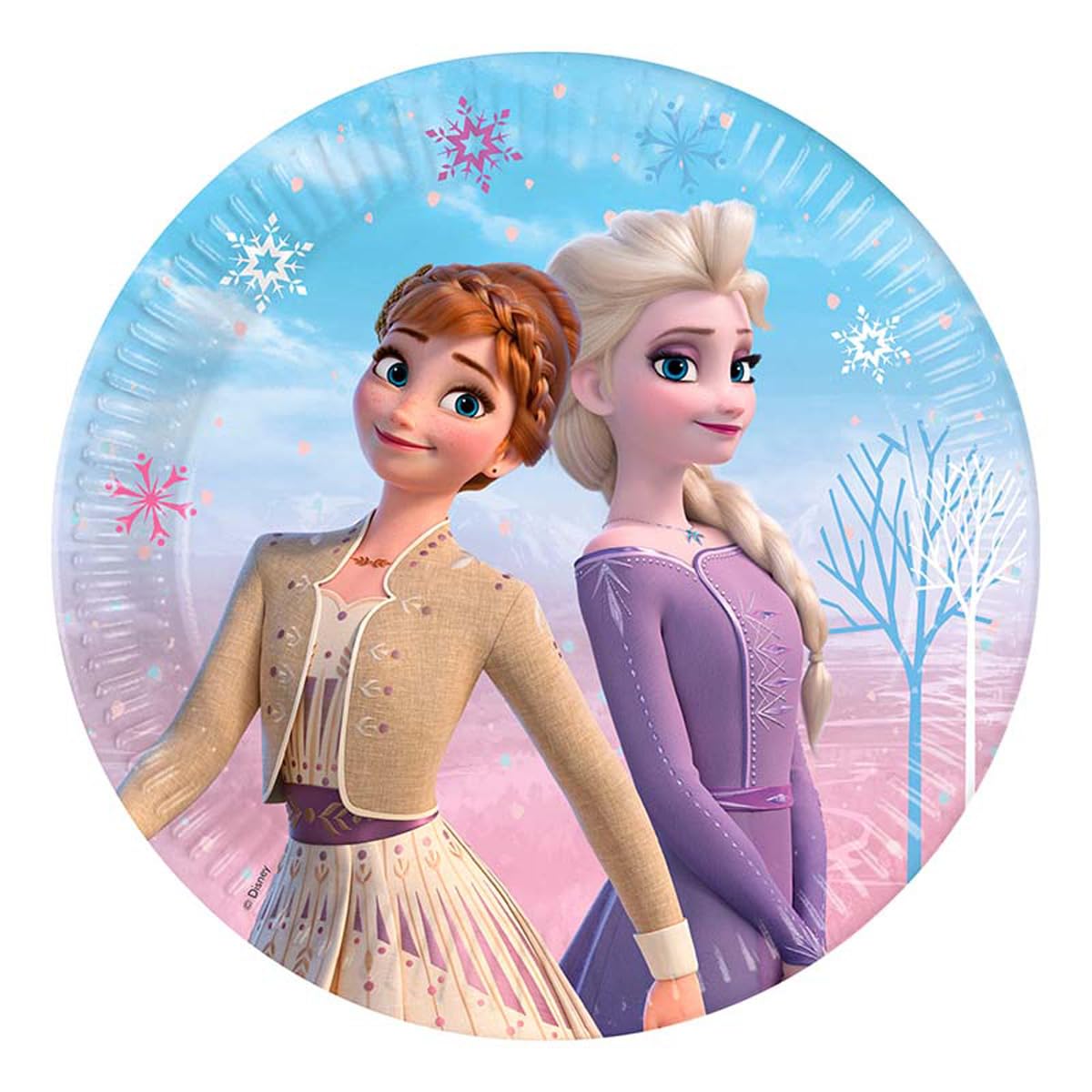 Rubies 8 Frozen Paper Plates 23 Cm
