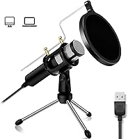 Vista 7 de Micrófono de grabación de estudio de sonido E300, micrófono de transmisión de condensador, canto de karaoke para grabación, soporte de escritorio